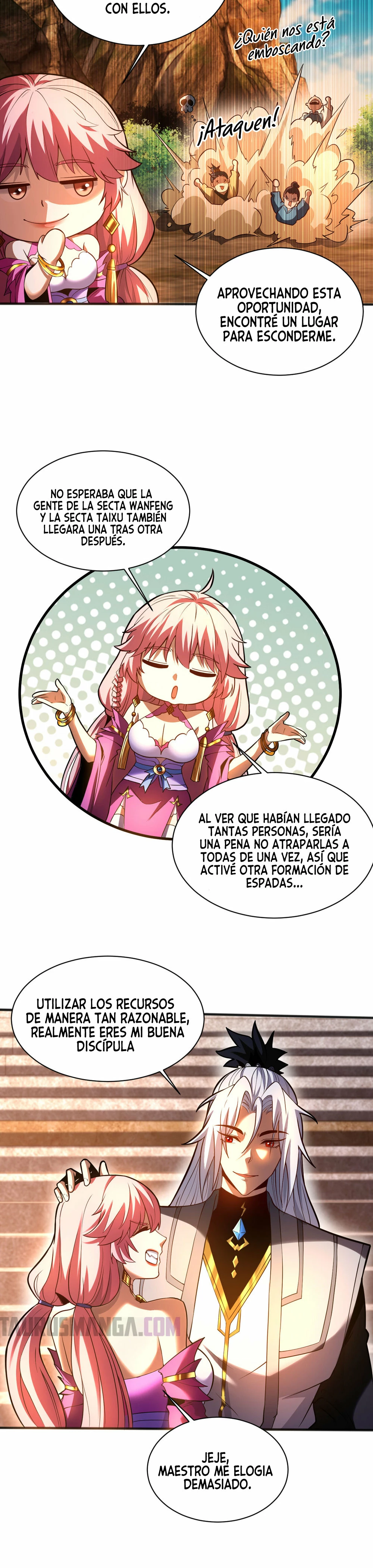 Mientras mis discípulas se matan, yo me relajo! > Capitulo 63 > Page 141
